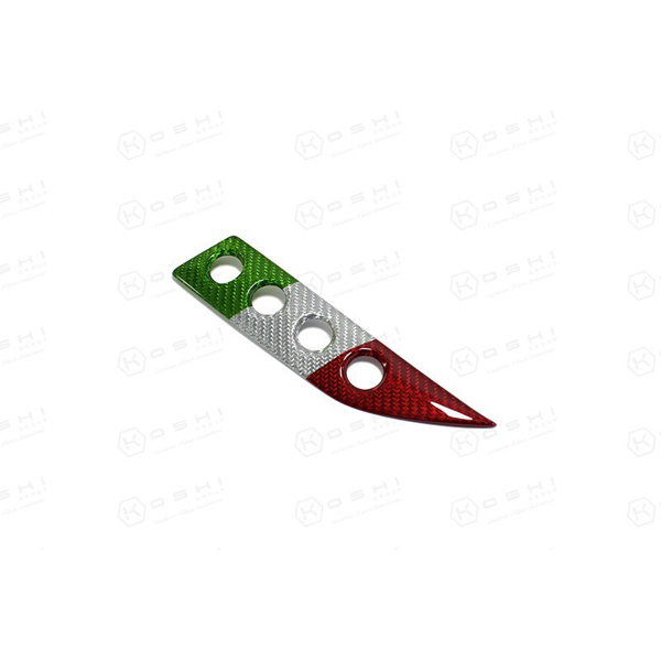 Maserati Granturismo Audio System Buttons Cover Italian Flag V1 - Carbon Fibre - Koshi Group Store
