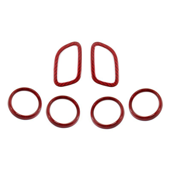 Mercedes Benz SLK R172 Interior Air Vent Cover Red - Carbon Fibre - Koshi Group Store