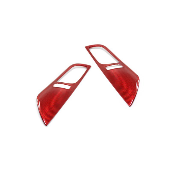 Mercedes Benz SLK R172 Internal Door Trim Handles Red - Carbon Fibre - Koshi Group Store