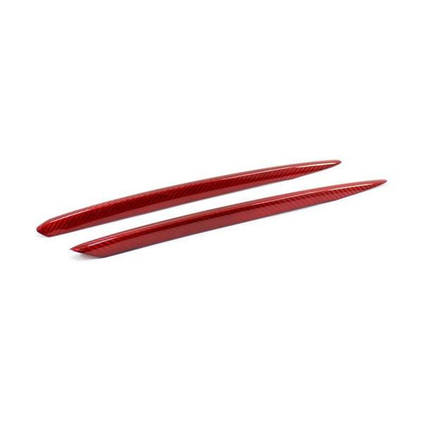Mercedes Benz SLK R172 Lateral Grille Chrome Frame Red - Carbon Fibre - TMC Motorsport
