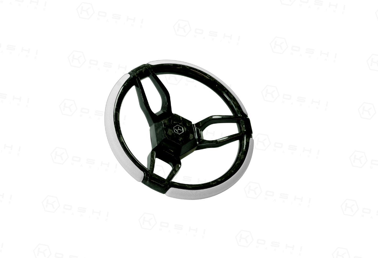 Carbon Fiber 3-Spoke Steering Wheel ROUND – KOSHI Design - Carbon Fibre