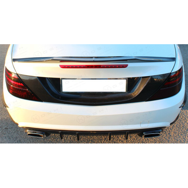 Mercedes Benz SLK R172 Central Back Trim Plate License - Carbon Fibre - TMC Motorsport