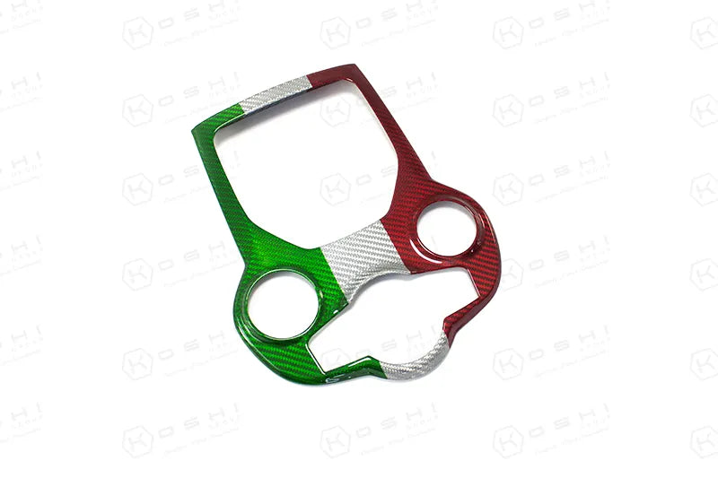 Parte parcial del revestimiento del túnel de la consola central del Alfa Romeo Giulia/Stelvio: fibra de carbono