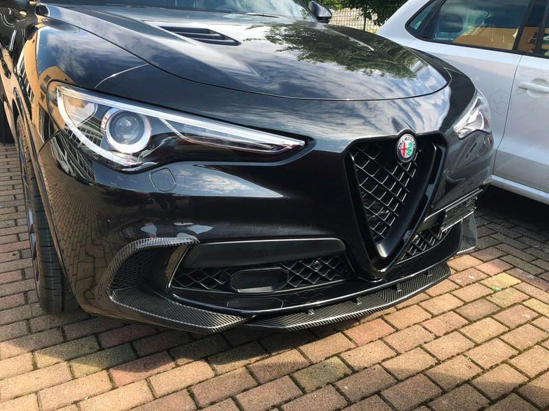 Alfa Romeo Stelvio QV Front Bumper Flaps - Carbon Fibre - TMC Motorsport
