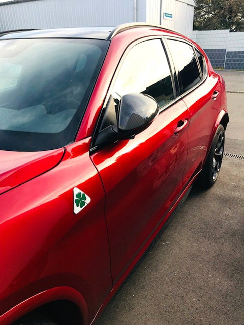Alfa Romeo Stelvio Mirror Caps - Carbon Fibre - Koshi Group Store