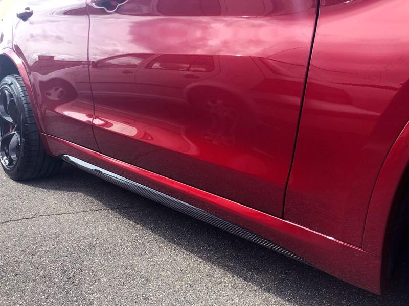 Alfa Romeo Stelvio QV Side Skirts Cover - Carbon Fibre - Koshi Group Store