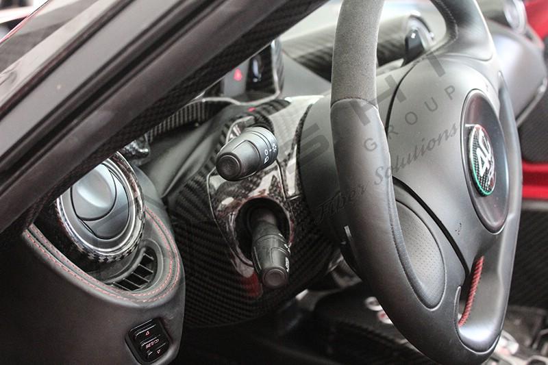 Alfa Romeo 4C Steering Wheel Shroud - Carbon Fibre - Koshi Group Store