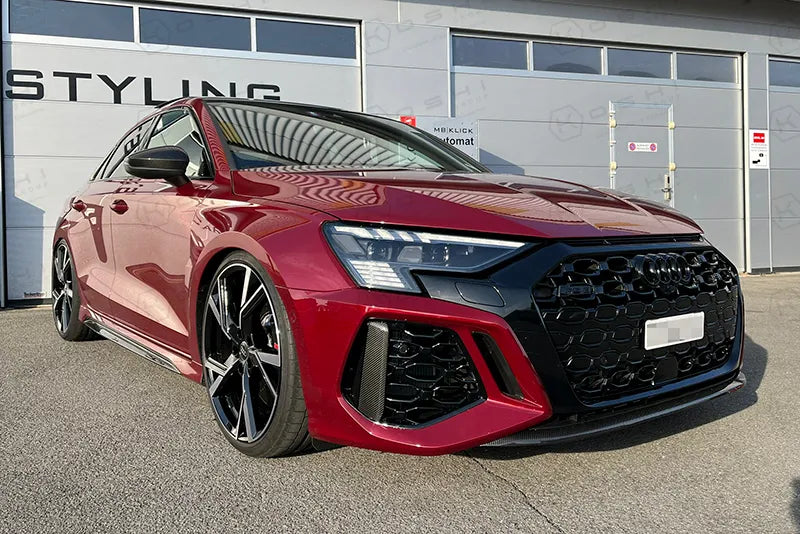 Audi RS3 (2021-ongoing) Front Splitter Lip - Carbon Fibre - Koshi Group Store