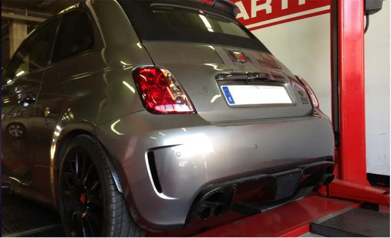 Abarth 500 Double Exhaust Diffuser - Carbon Fibre - TMC Motorsport