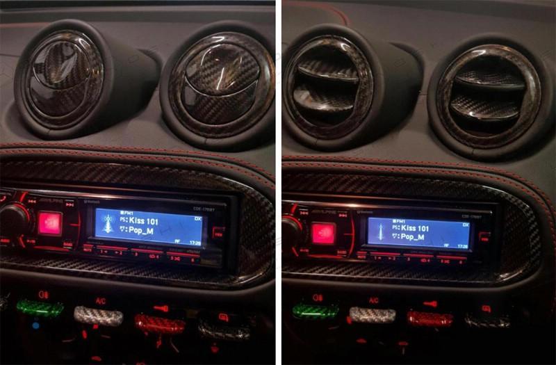 Alfa Romeo 4C Interior Directional Air Vent Cover - Carbon Fibre - Koshi Group Store