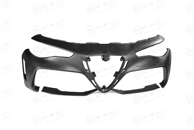 Alfa Romeo Giulia GTAm Style Front Bumper - Carbon Fibre - Koshi Group Store