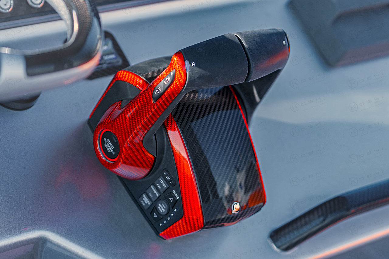 Mercury Next Gen DTS Multi-Engine Control Throttle Cover - Carbon Fibre