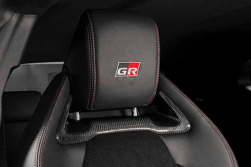 Toyota GR Yaris Headrest Inserts - Carbon Fibre - Koshi Group Store