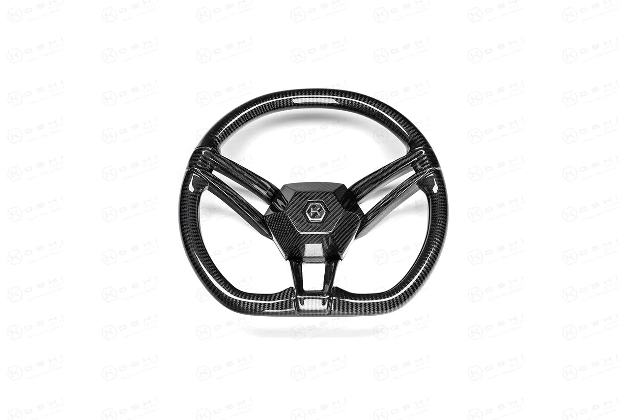 Carbon Fibre 3-Spoke Steering Wheel ???? KOSHI Design - Koshi Group Store