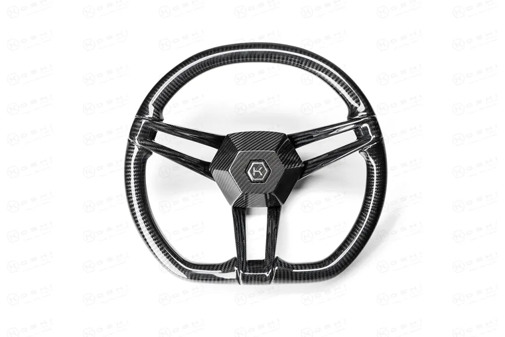 Carbon Fibre 3-Spoke Steering Wheel ???? KOSHI Design - Koshi Group Store