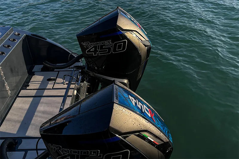 Carbon Fibre Engine Air Scoops for Mercury V8 Outboard, 500R, 450R, 300R - Koshi Group Store