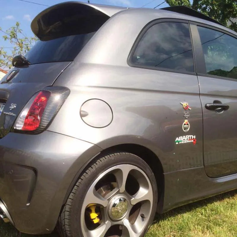 Abarth 500 Rear Light Cover - Carbon Fibre - TMC Motorsport