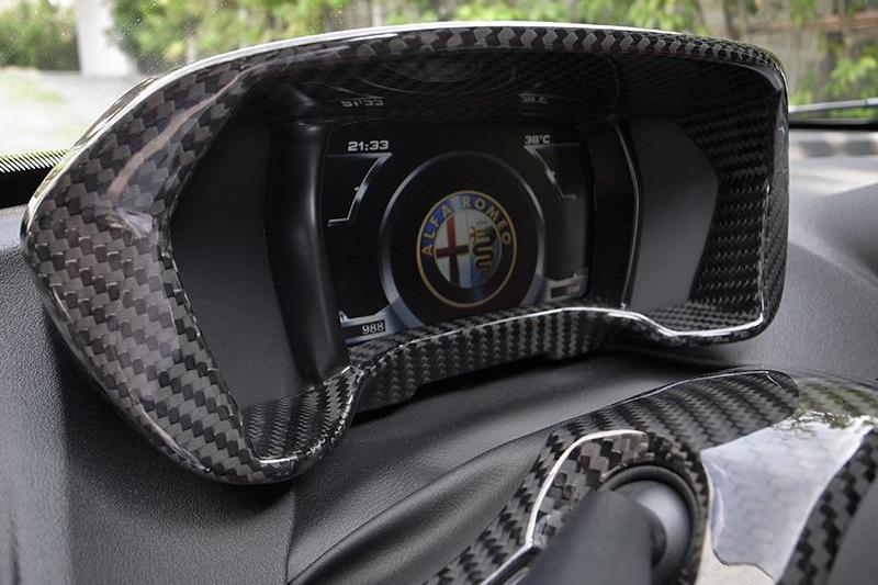 Alfa Romeo 4C Instrument Gauge Frame - Carbon Fibre - Koshi Group Store