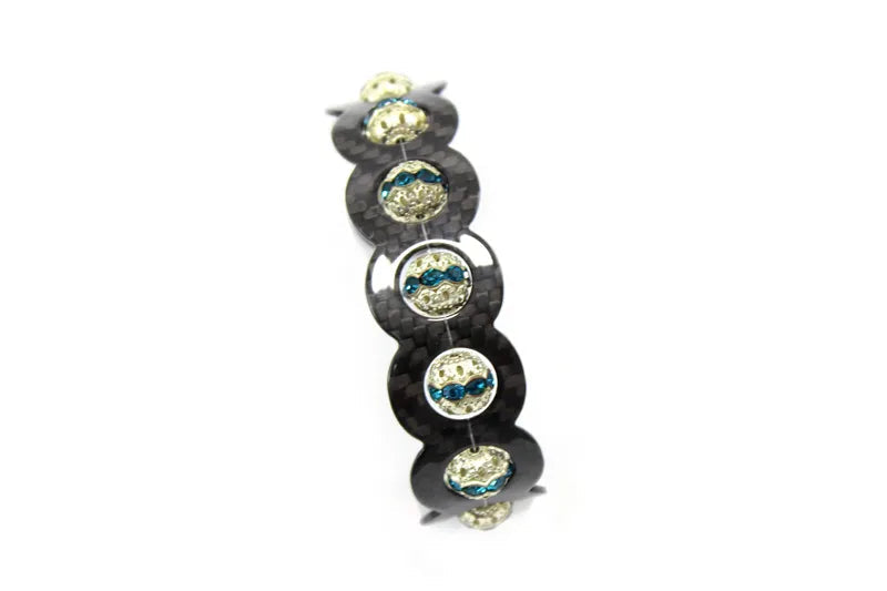 Combo Carbon Fibre ???? Blue Ocean Stones Bracelet - Koshi Group Store