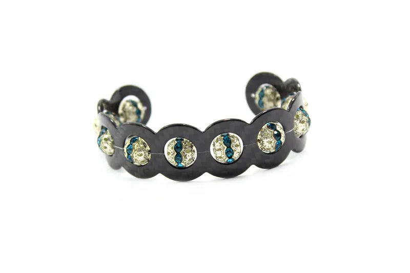 Combo Carbon Fibre ???? Blue Ocean Stones Bracelet - Koshi Group Store