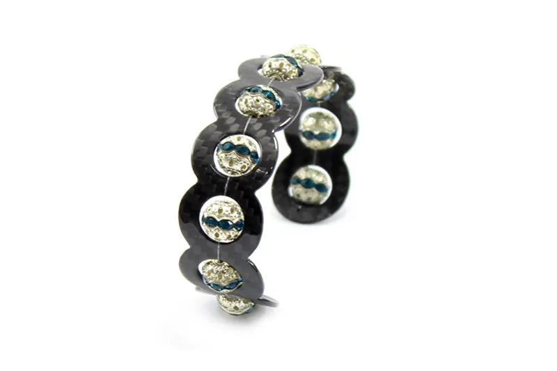 Combo Carbon Fibre ???? Blue Ocean Stones Bracelet - Koshi Group Store