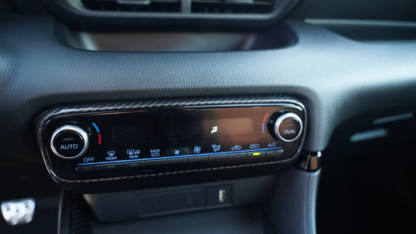 Toyota GR Yaris Climate Control Frame Cover- Carbon Fibre
