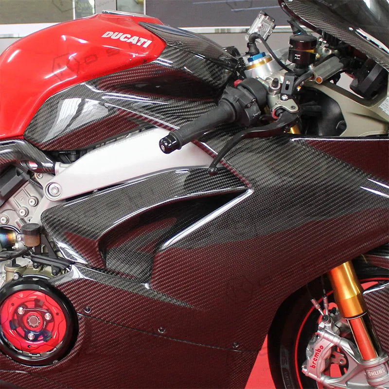 Ducati Panigale V4 S Side Panels Under The Tank - Carbon Fibre - Koshi Group Store