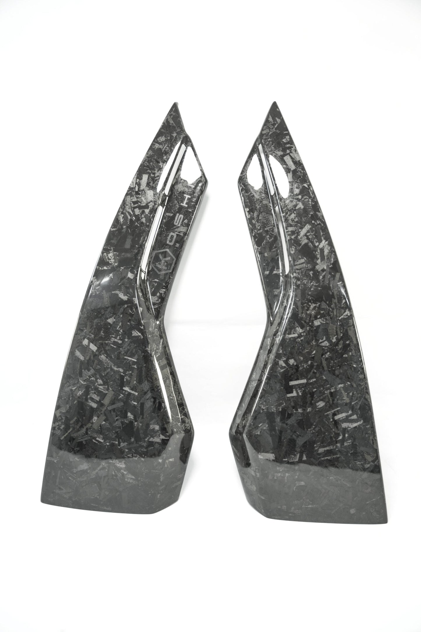 Carbon Fiber Engine Air Scoops for Mercury V8 Outboard, 500R, 450R, 300R, 300 VERADO - Carbon Fibre