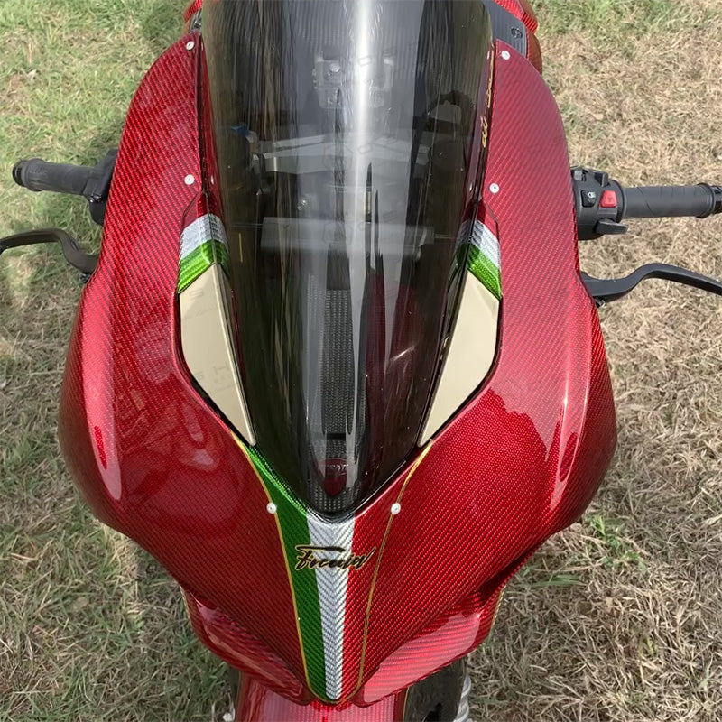 Ducati Panigale V4 S Mirror Block Off Plates Cover - Carbon Fibre