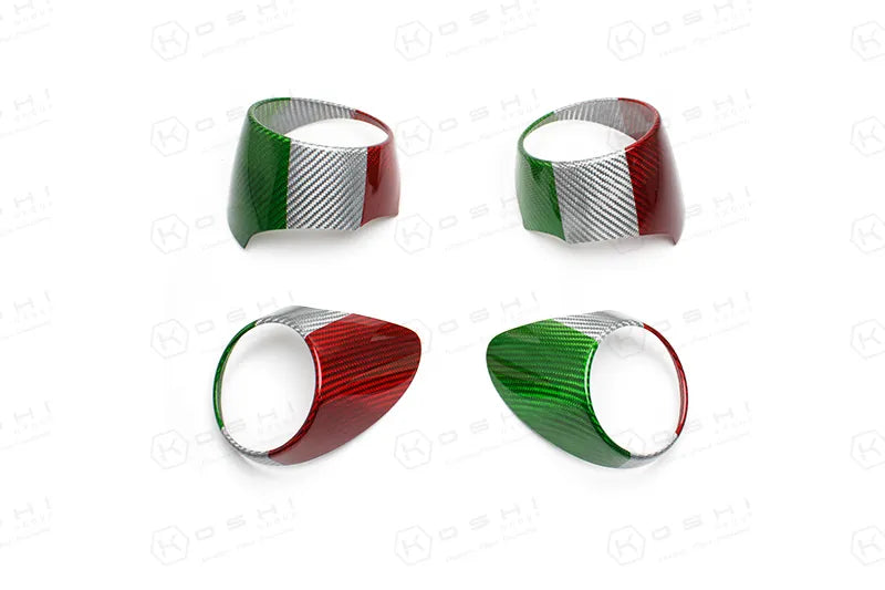 Kit de cubiertas de ventilación de fibra de carbono para Alfa Romeo Giulia