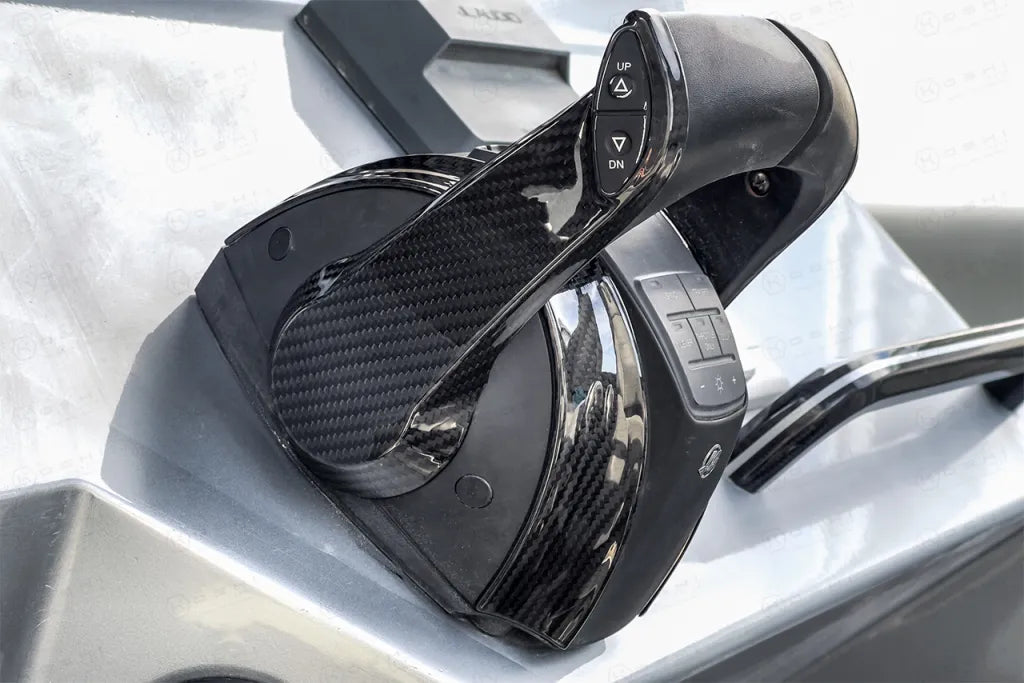 Mercury DTS Dual Handle Electronic Remote Control Throttle Cover - Carbon Fibre - Koshi Group Store