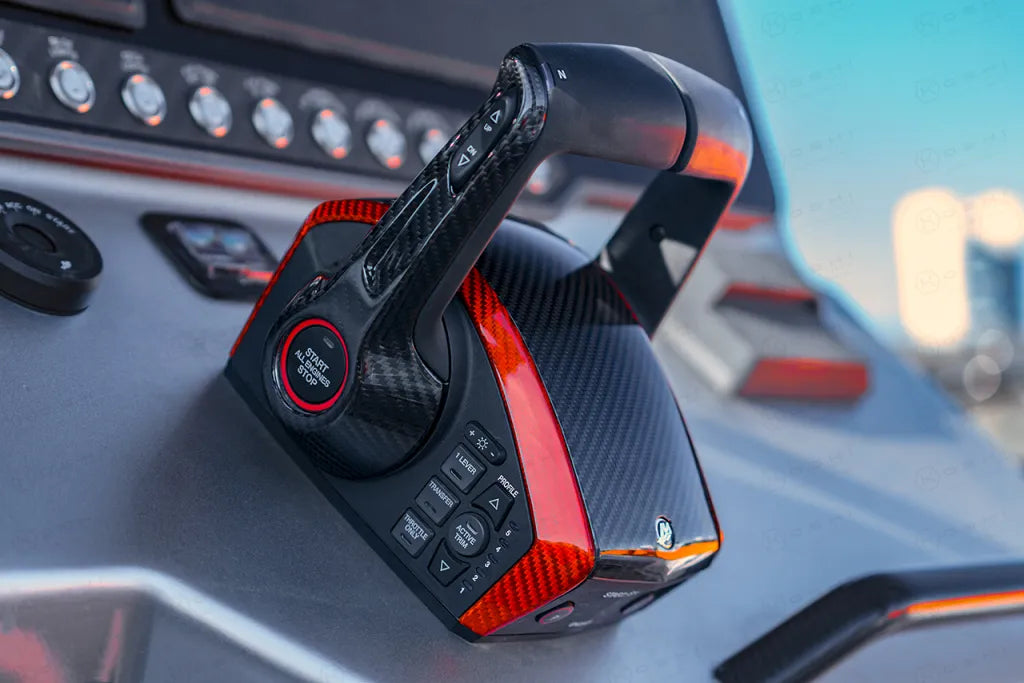 Mercury Next Gen DTS Multi-Engine Control Throttle Cover - Carbon Fibre - Koshi Group Store