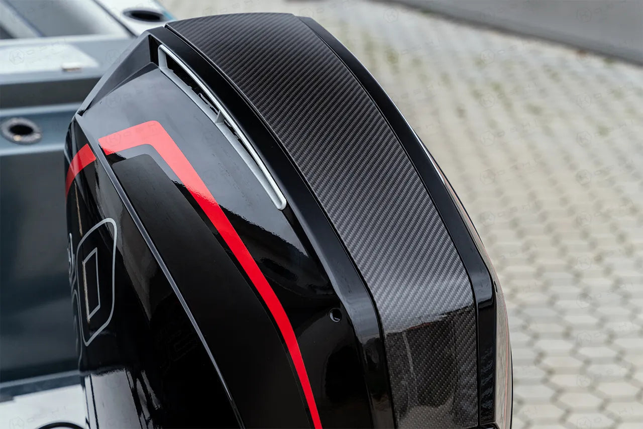 Mercury V8 Outboard Cowling Accent Panel Kit - Carbon Fibre - Koshi Group Store