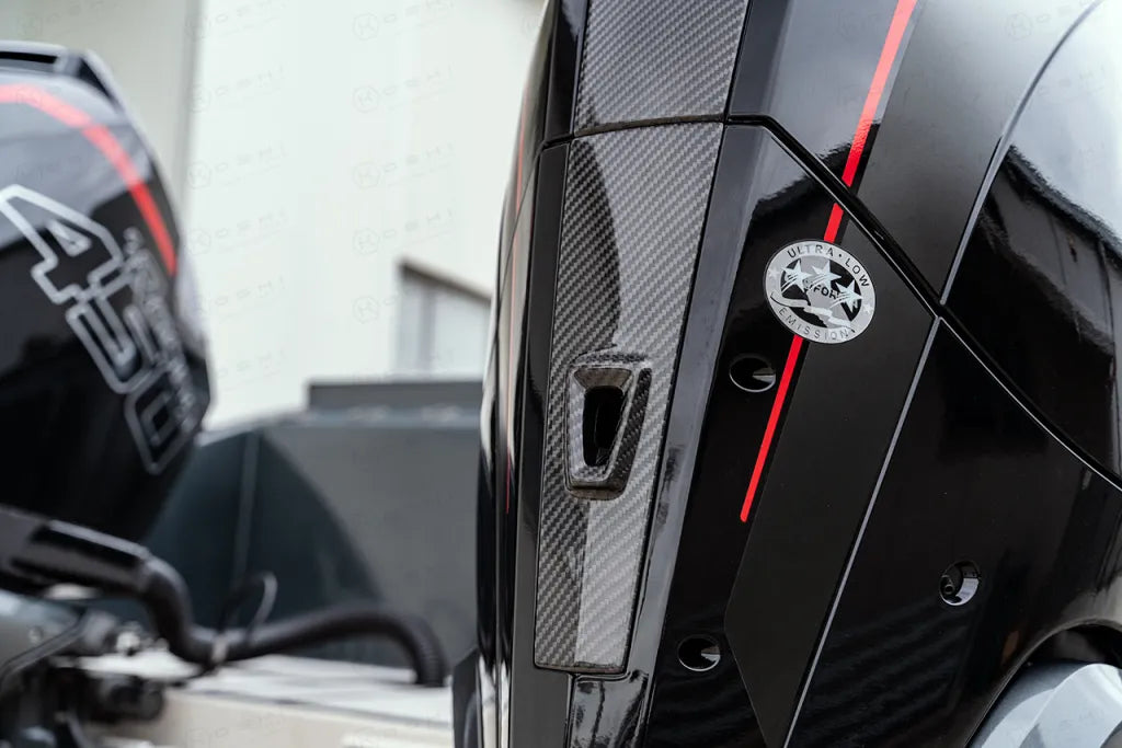 Mercury V8 Outboard Cowling Accent Panel Kit - Carbon Fibre - Koshi Group Store