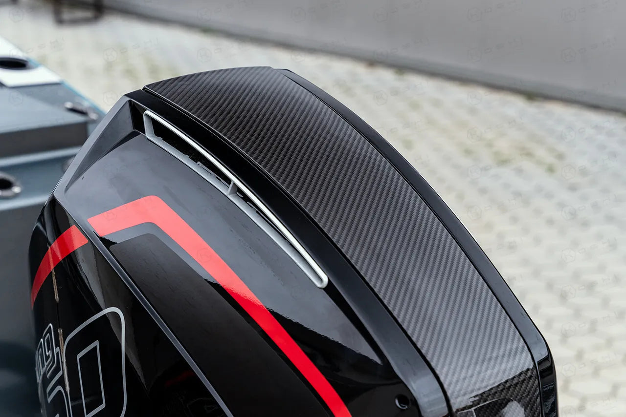 Mercury V8 Outboard Cowling Accent Panel Kit - Carbon Fibre - Koshi Group Store