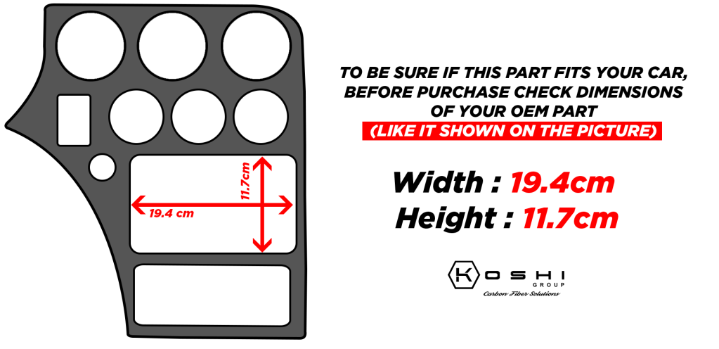 Alfa Romeo Brera Central Console and Gear Box Frame - Carbon Fibre - Koshi Group Store