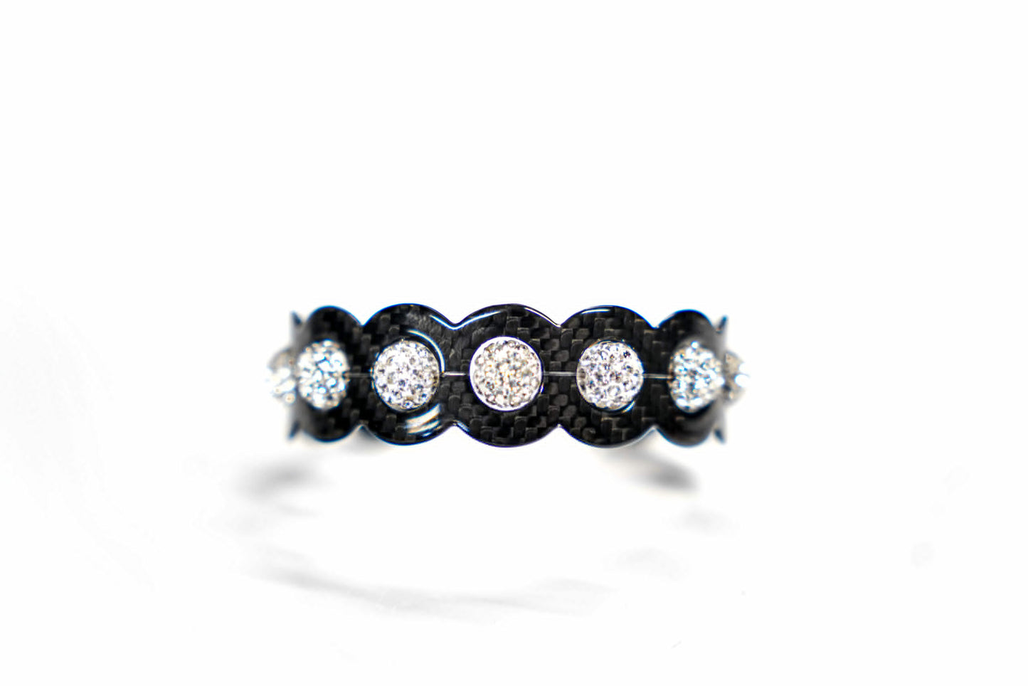 Combo Carbon Fiber – White Shine Bracelet - Carbon Fibre