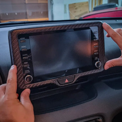 Toyota GR Yaris Screen Display Frame - Carbon Fibre - TMC Motorsport