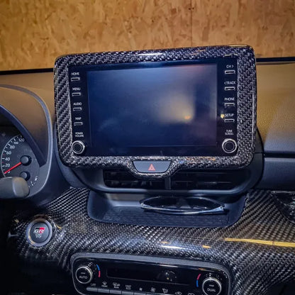 Toyota GR Yaris Screen Display Frame - Carbon Fibre - TMC Motorsport
