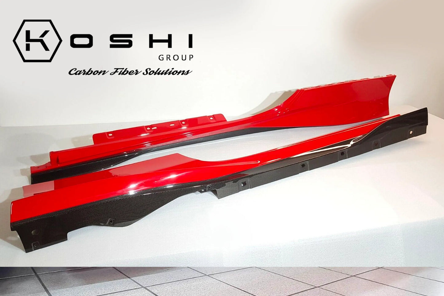 Ferrari F8 – Side Skirts - Carbon Fibre - TMC Motorsport