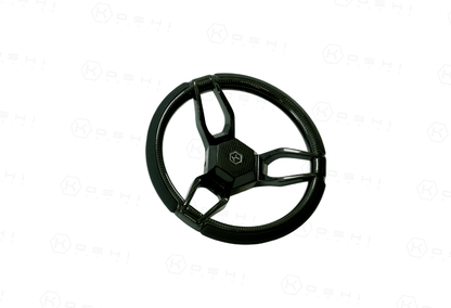 Carbon Fiber 3-Spoke Steering Wheel ROUND – KOSHI Design - Carbon Fibre