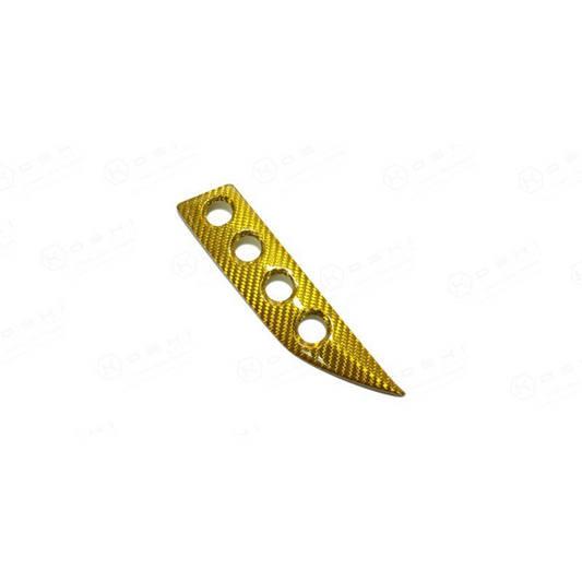 Maserati Granturismo Audio System Buttons Cover Yellow - Carbon Fibre - TMC Motorsport