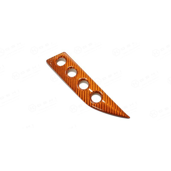 Maserati Granturismo Audio System Buttons Cover Orange - Carbon Fibre - TMC Motorsport