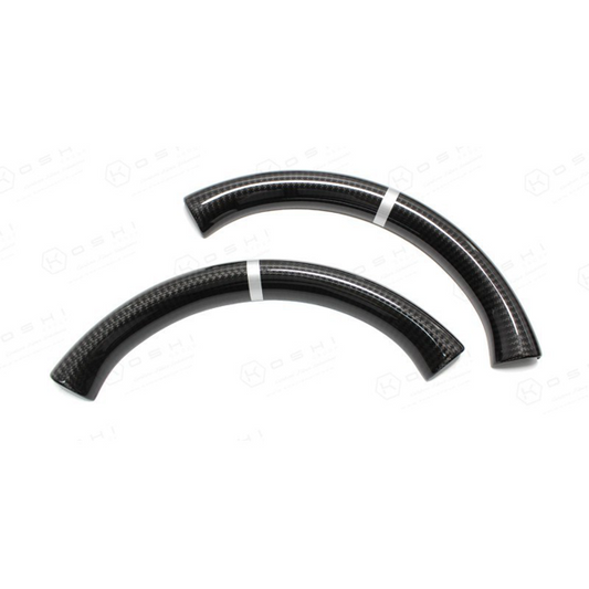 Audi RS3/RS4 Steering Wheel Upper Part (2017-2018) White Stripe - Carbon Fibre - TMC Motorsport