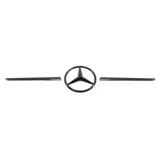 Mercedes Benz SLK R172 Front Logo Trims - Carbon Fibre - Koshi Group Store