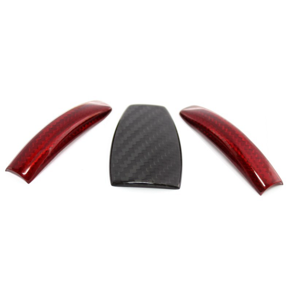 Mercedes Benz SLK R172 Key Cover Black-Red - Carbon Fibre - TMC Motorsport