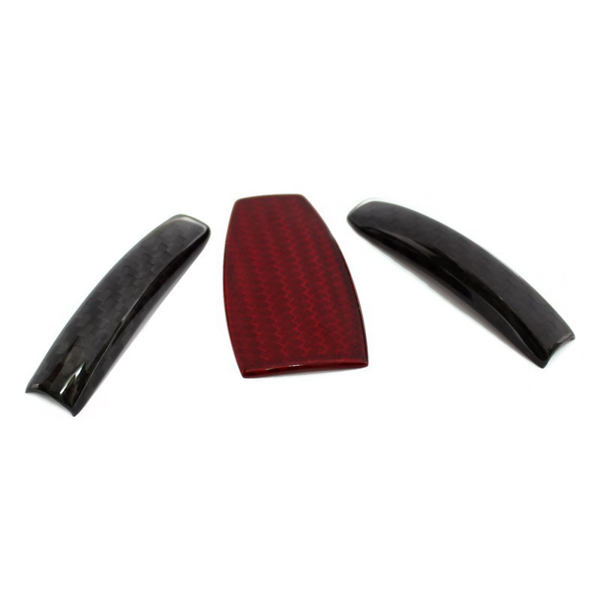 Mercedes Benz SLK R172 Key Cover Red Combo - Carbon Fibre - TMC Motorsport