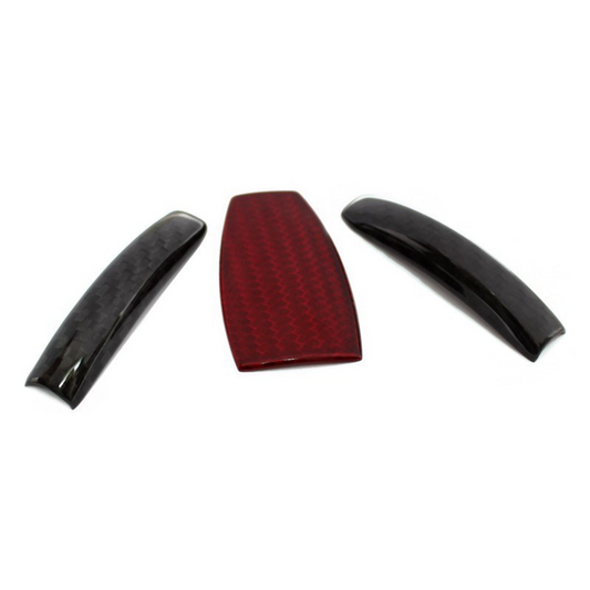 Mercedes Benz SLK R172 Key Cover Red Combo - Carbon Fibre - TMC Motorsport