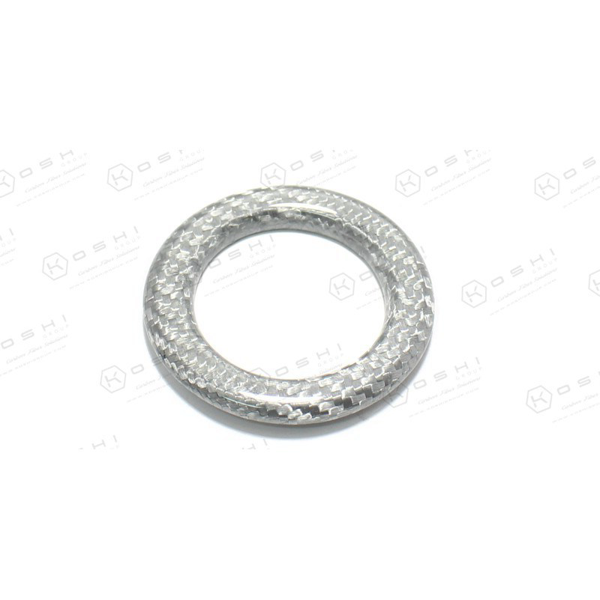 Mercedes Benz SLK R172 Stop Engine Push Button Key Frame White - Carbon Fibre - TMC Motorsport