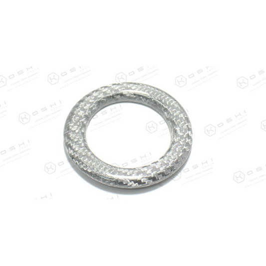 Mercedes Benz SLK R172 Stop Engine Push Button Key Frame White - Carbon Fibre - TMC Motorsport